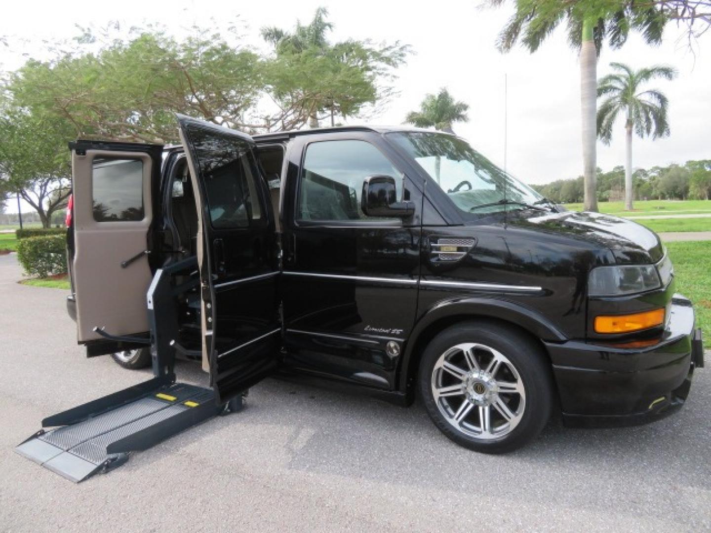 2017 Black /Tan and Brown 2 Tone Chevrolet Express (1GCWGAFG8H1) , located at 4301 Oak Circle #19, Boca Raton, FL, 33431, (954) 561-2499, 26.388861, -80.084038 - You are looking at a Gorgeous 2017 Chevy Express 2500 Explorer Handicap Wheelchair Conversion Van Fully Loaded With: 96K Original Miles, Power Side Entry Doors, VMI Side Entry Wheelchair Lift, 6 Way B and D Transfer Seat, Two Tone Leather Interior, Heated Front Seats, Front Sunroof, Rear Power Foldi - Photo#47